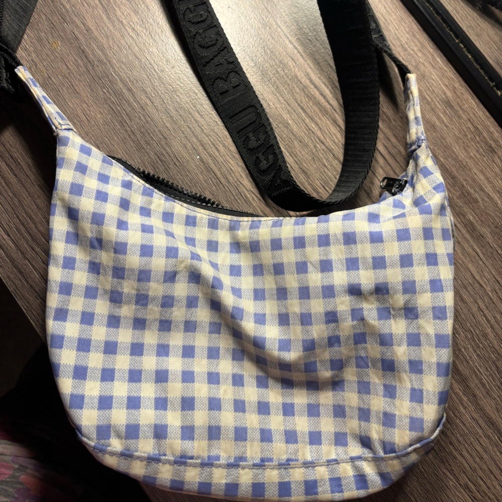BAGGU UO Exclusive Gingham Small Nylon
Crescent Bag